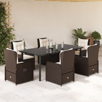 5-Delige Tuinset Met Kussens Poly Rattan