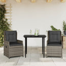 5-Delige Tuinset Met Kussens Poly Rattan