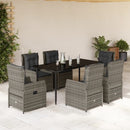 5-Delige Tuinset Met Kussens Poly Rattan