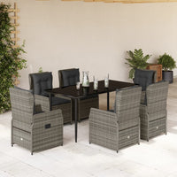 5-Delige Tuinset Met Kussens Poly Rattan