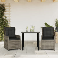5-Delige Tuinset Met Kussens Poly Rattan