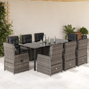 5-Delige Tuinset Met Kussens Poly Rattan