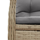5-Delige Tuinset Met Kussens Poly Rattan