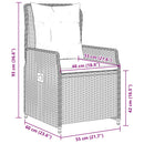 5-Delige Tuinset Met Kussens Poly Rattan