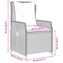 5-Delige Tuinset Met Kussens Poly Rattan