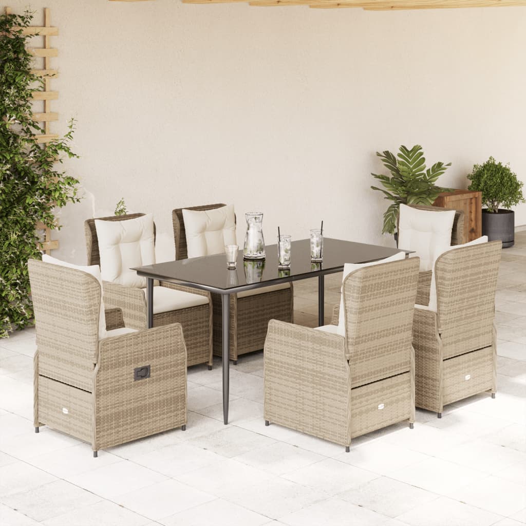 5-Delige Tuinset Met Kussens Poly Rattan