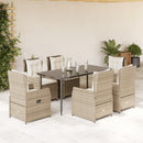 5-Delige Tuinset Met Kussens Poly Rattan