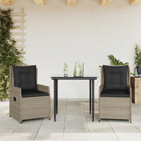 5-Delige Tuinset Met Kussens Poly Rattan