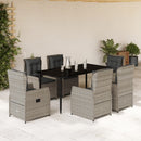 5-Delige Tuinset Met Kussens Poly Rattan
