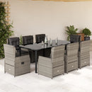 5-Delige Tuinset Met Kussens Poly Rattan