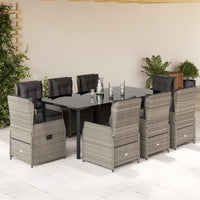 5-Delige Tuinset Met Kussens Poly Rattan