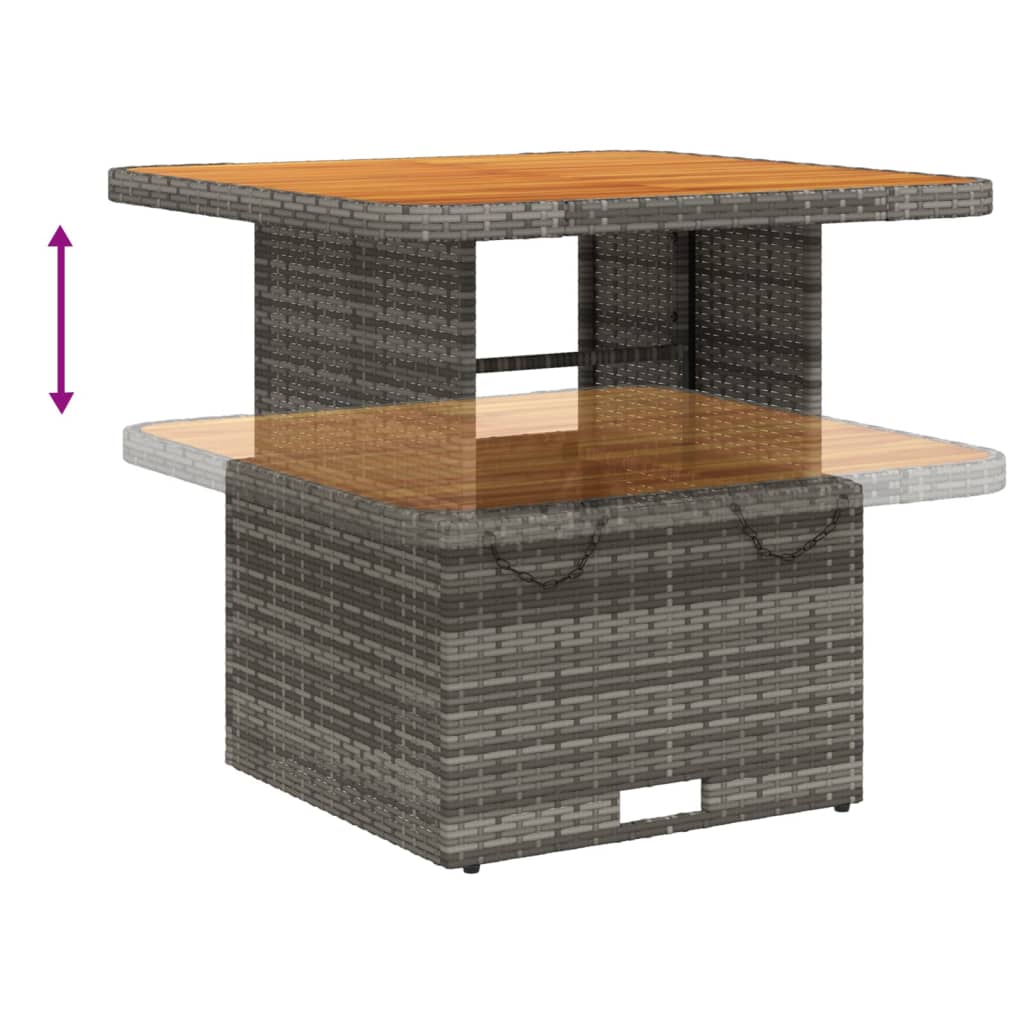 3-Delige Tuinset Met Kussens Poly Rattan