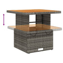 3-Delige Tuinset Met Kussens Poly Rattan