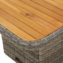 3-Delige Tuinset Met Kussens Poly Rattan