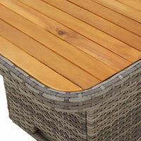 3-Delige Tuinset Met Kussens Poly Rattan