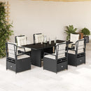 7-Delige Tuinset Met Kussens Poly Rattan