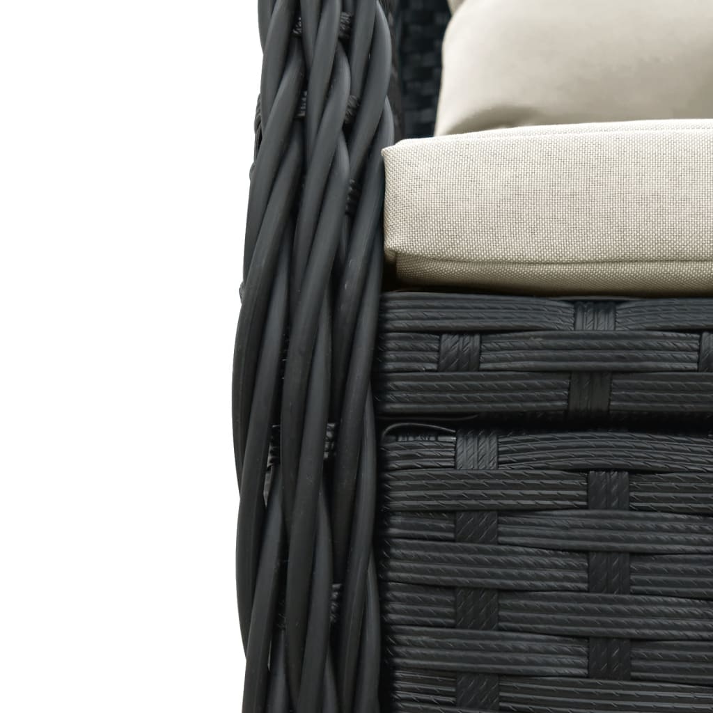 7-Delige Tuinset Met Kussens Poly Rattan
