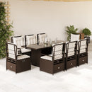 7-Delige Tuinset Met Kussens Poly Rattan