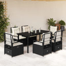 5-Delige Tuinset Met Kussens Poly Rattan