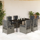 5-Delige Tuinset Met Kussens Poly Rattan