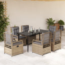 5-Delige Tuinset Met Kussens Poly Rattan