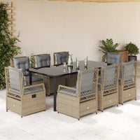 5-Delige Tuinset Met Kussens Poly Rattan