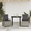 5-Delige Tuinset Met Kussens Poly Rattan