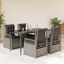5-Delige Tuinset Met Kussens Poly Rattan