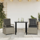 5-Delige Tuinset Met Kussens Poly Rattan