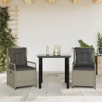 5-Delige Tuinset Met Kussens Poly Rattan