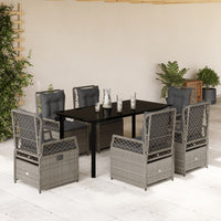 5-Delige Tuinset Met Kussens Poly Rattan