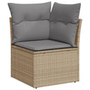 1 Tuinset Met Kussens Poly Rattan