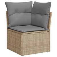 1 Tuinset Met Kussens Poly Rattan