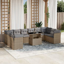 1 Tuinset Met Kussens Poly Rattan