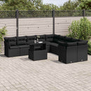 1 Tuinset Met Kussens Poly Rattan