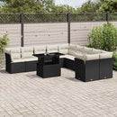 1 Tuinset Met Kussens Poly Rattan