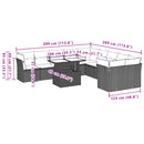 1 Tuinset Met Kussens Poly Rattan