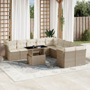 1 Tuinset Met Kussens Poly Rattan