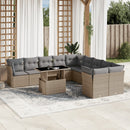 1 Tuinset Met Kussens Poly Rattan