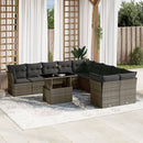 1 Tuinset Met Kussens Poly Rattan