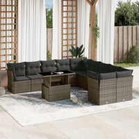 1 Tuinset Met Kussens Poly Rattan