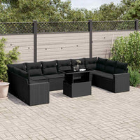 1 Tuinset Met Kussens Poly Rattan