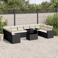 1 Tuinset Met Kussens Poly Rattan