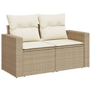 1 Tuinset Met Kussens Poly Rattan