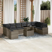 1 Tuinset Met Kussens Poly Rattan