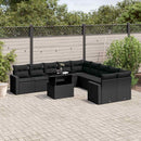 1 Tuinset Met Kussens Poly Rattan