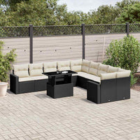 1 Tuinset Met Kussens Poly Rattan
