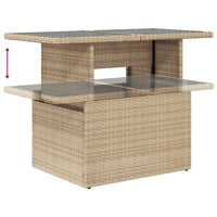 1 Tuinset Met Kussens Poly Rattan