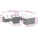 1 Tuinset Met Kussens Poly Rattan