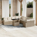 1 Tuinset Met Kussens Poly Rattan